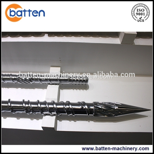 Plastic Injection Screw Barrel Injection molded bimetal Haitian cylinder screw Factory